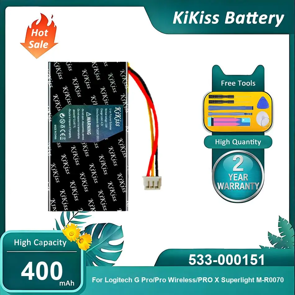 

Совершенно новый аккумулятор для Logitech G Pro X Superlight M-R0070,533-000151,400 мАч