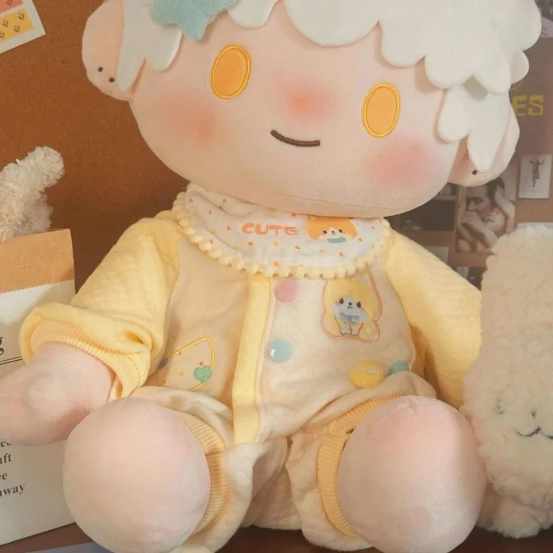 Doll Clothes Cartoon 40CM Cute Jumpsuit Cotton Doll Plush Toy Replacement Clothing Kids Toy Gifts Doll Accessories Holiday Gift