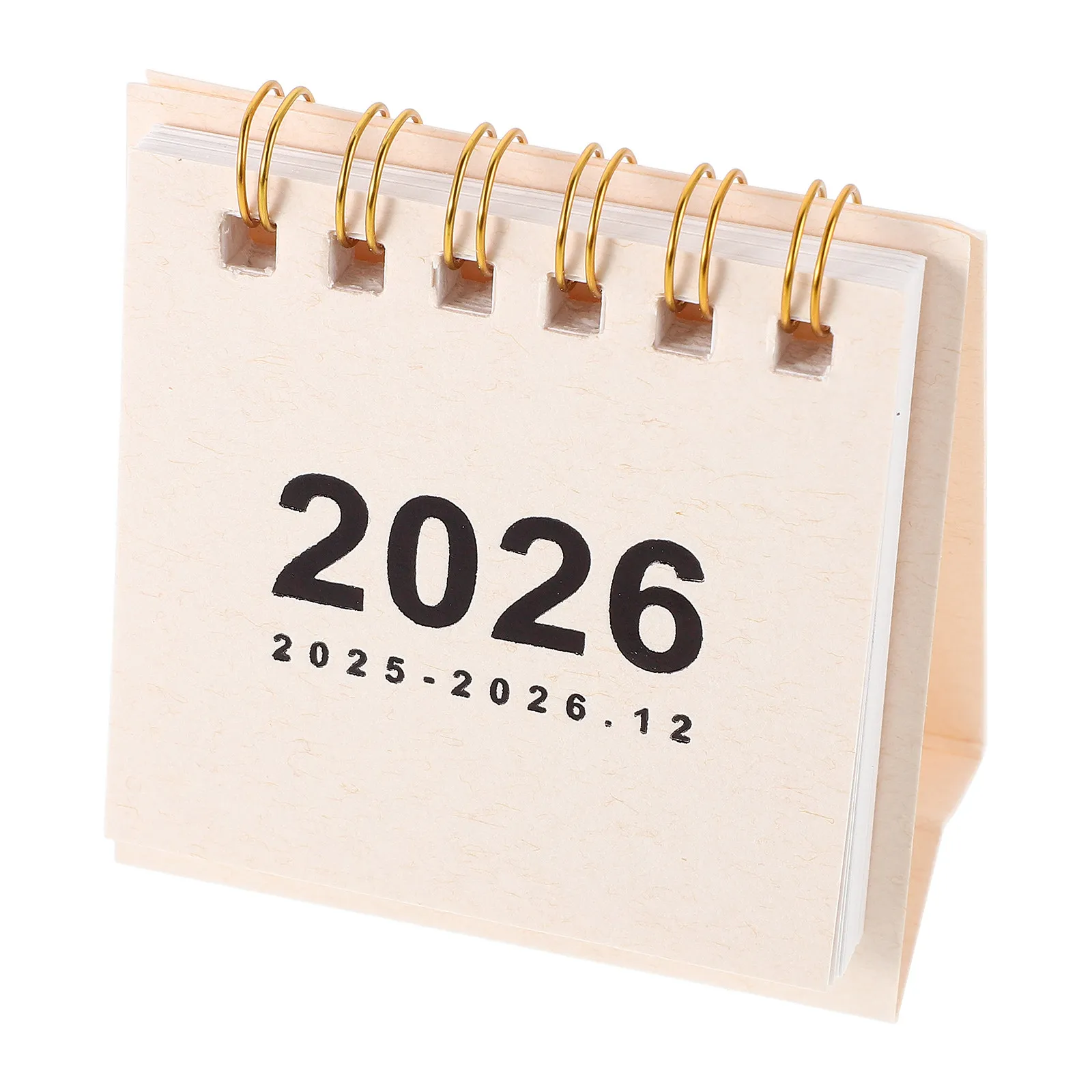 2026 Desk Calendar Mini Small Standing Flip Daily Schedule Planner Compact Lightweight Organizer for Home Office School Desktop