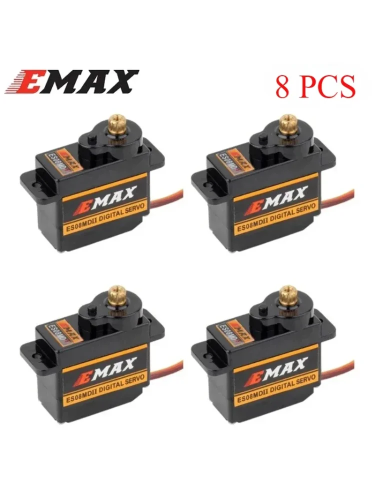 2026 EMAX ES08MDII ES08MD II Metal GEAR Digital Servo z metalowymi zębatkami, zamiennik sg90 ES08A ES08MA MG90S TREX 450 Helikopter Samolot Rc Robot — zdjęcie 2