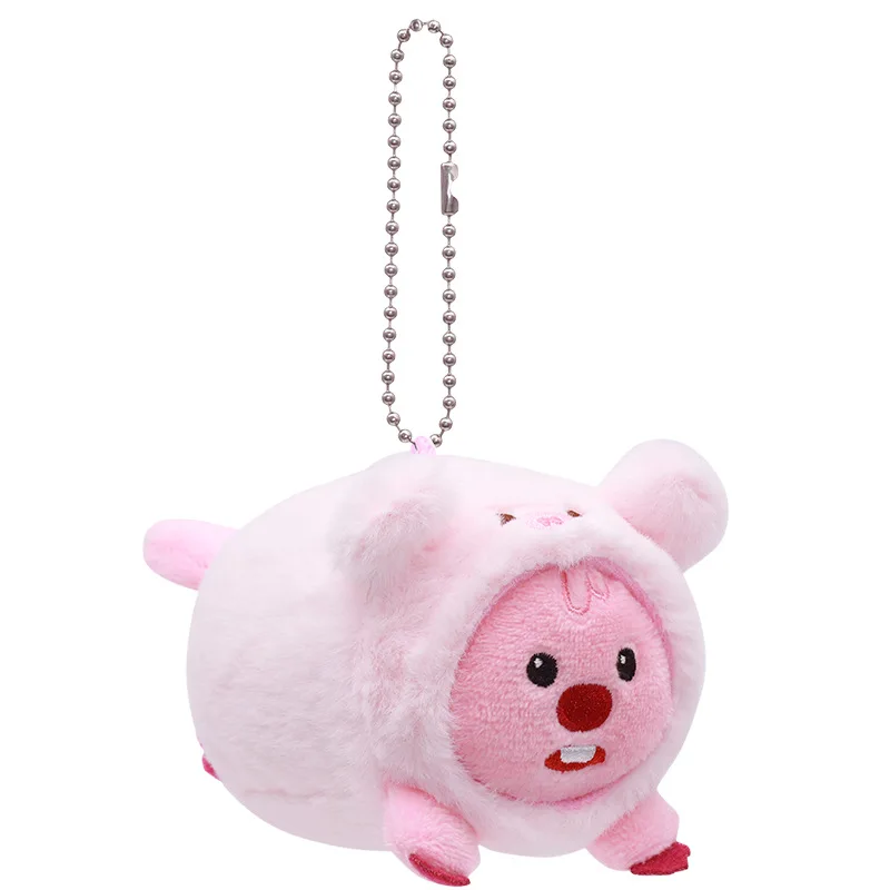 Cartoon Loopy Cross-Dressing piccolo animale Tsum Tsum peluche bambola portachiavi Kawaii coppia borsa da scuola ciondolo accessori regalo