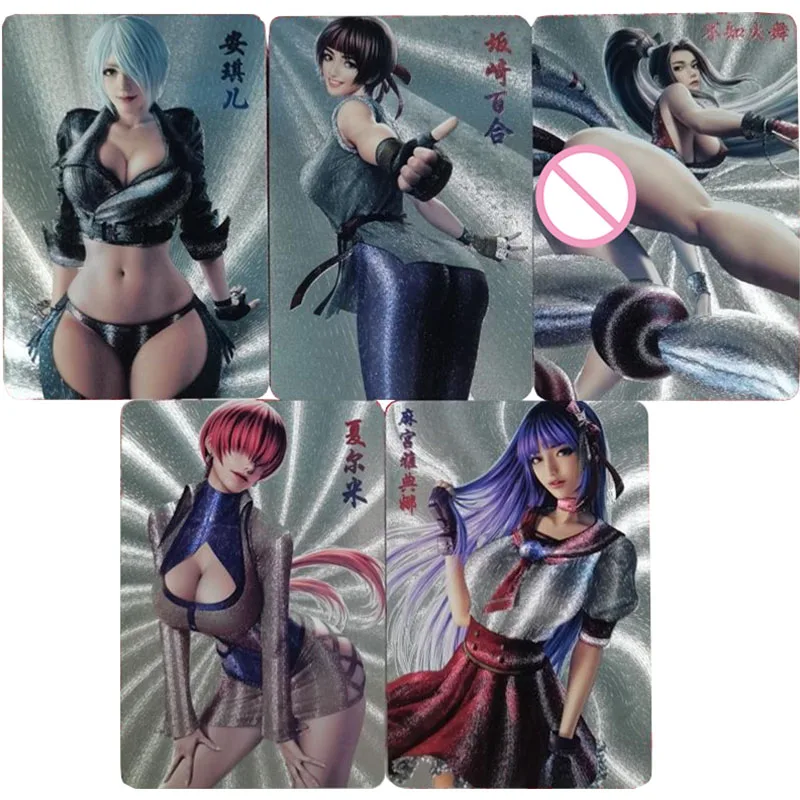 Anime Goddess Story DIY ACG Mai Shiranui Cammy White Nude Sexy Collection Cards Boys Toys Christmas Birthday Presents