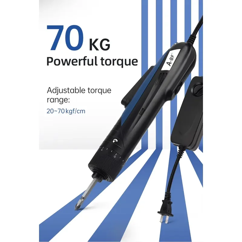 A-BF Mini Electric Screwdriver High Torque Adjustable Automatic Drill Bit Driver 20 to 70kgf cm