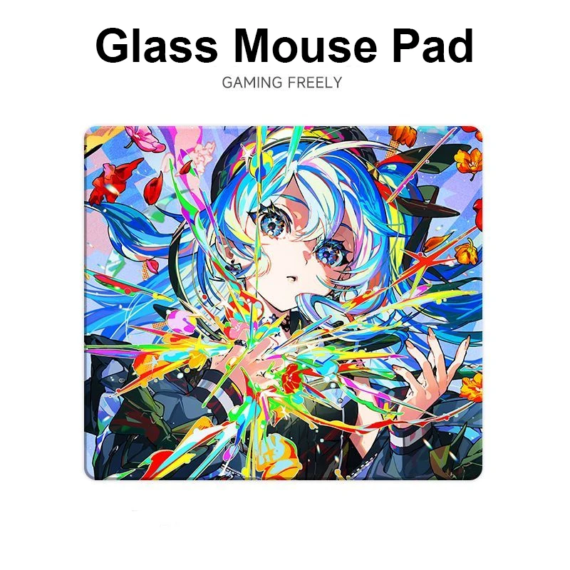 

Sora Style Broken Heart Girl Photovoltaic Glass Mouse Pad - Tempered Smooth Surface for Professional FPS Gaming & Office