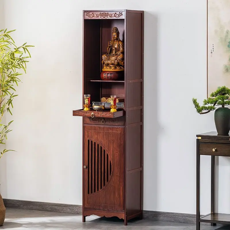 

FG Guanyin Buddha Cabinet Buddha Terrace Standing Cabinet Supply Table Household Chinese Supply Table Fortune God Cabinet