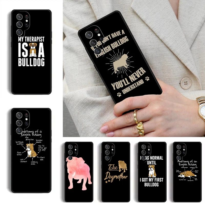 Anatomy Of A English Bulldog Phone Case for Samsung Galaxy S26 S25 Ultra S24 S23 S22 S21 Plus Note 10 Bumper Cover