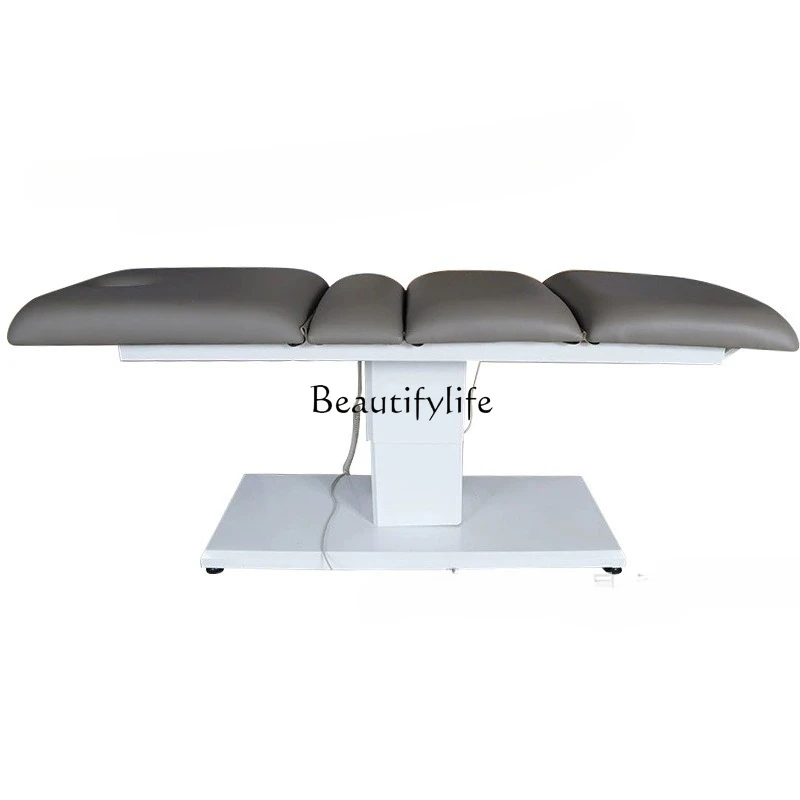 Electric beauty folding lift beauty salon spa massage bed