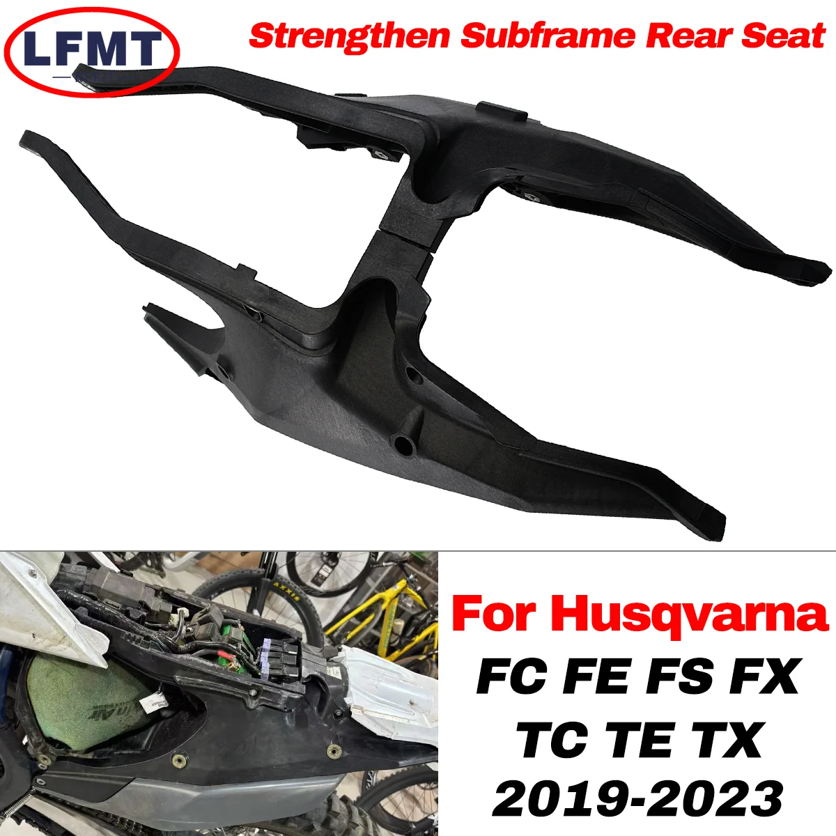 

For Husqvarna FE FC FS FX TE TX TC120 250 300 350 450 501 Motorcycle Strengthen Subframe Rear Seat Support Frame Tailstock Mount