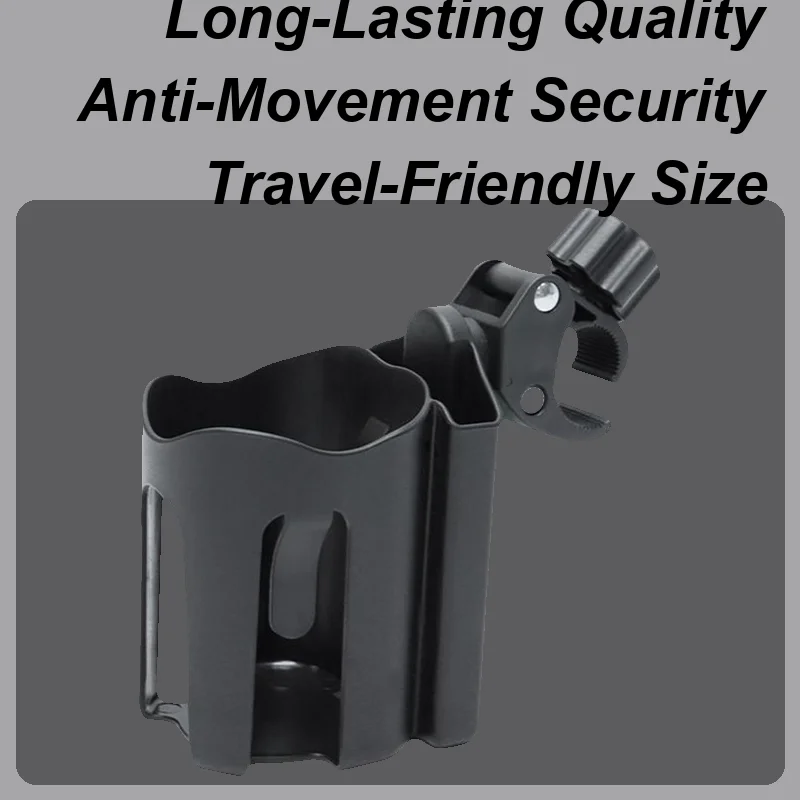 

Cup Holder For Bike Handlebars Stroller Drink Holder Non-Slip Quick-Release Bracket For Boating Trips Workplace Desk Bedside