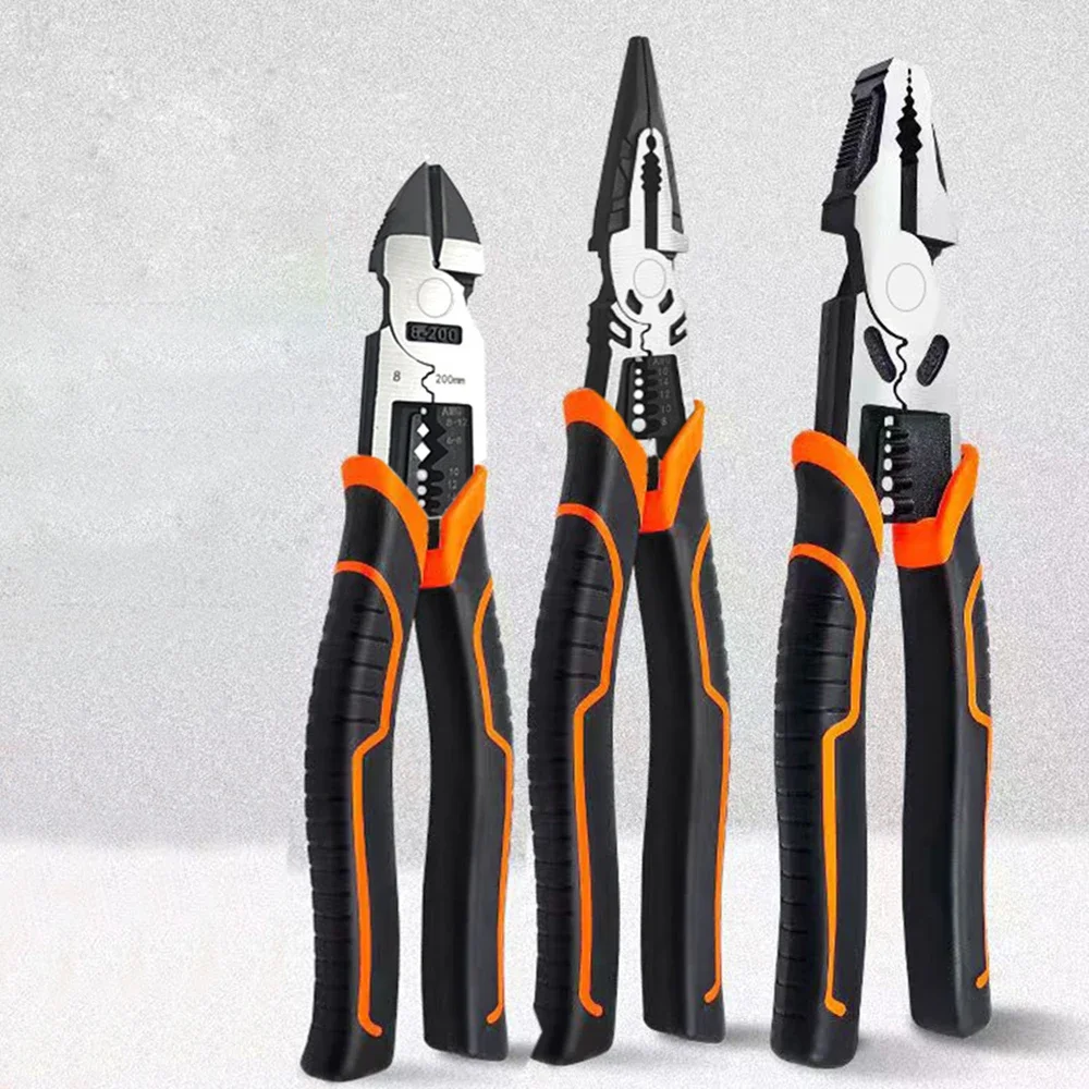 

Щипцы для проволоки 8/9 дюймов, острые диагональные плоскогубцы с большим отверстием, плоскогубцы с игольчатыми носами, для резки, скручивания и зажима металлических проводов