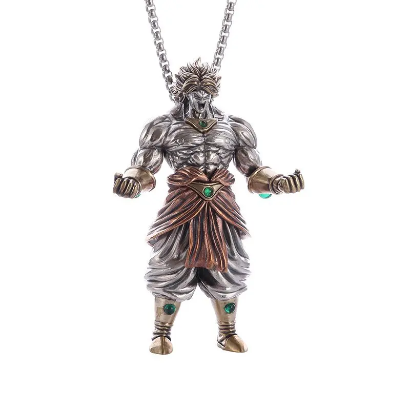 Dragon Ball Z Super Saiyan Son Goku Alloy Electroplate Necklace Personality Pendant Hip Hop Sweater Chain Comic