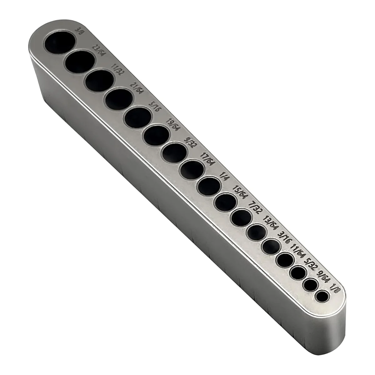 2025+ STD1000DGNP Drill Guide for Straight Holes,17 Drill Sizes, From 1/8In to 3/8In, in 1/64In Increments, Heat-Treated Steel