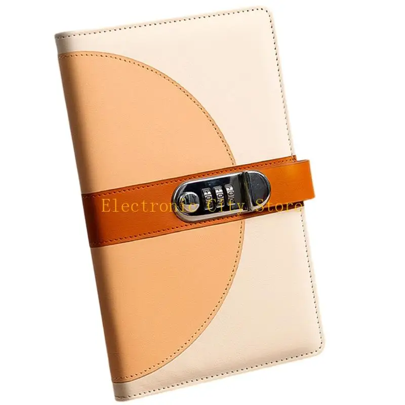 40 Pockets Leather Receipt Folder with Lock Money Collection Album for Cheques HU8D