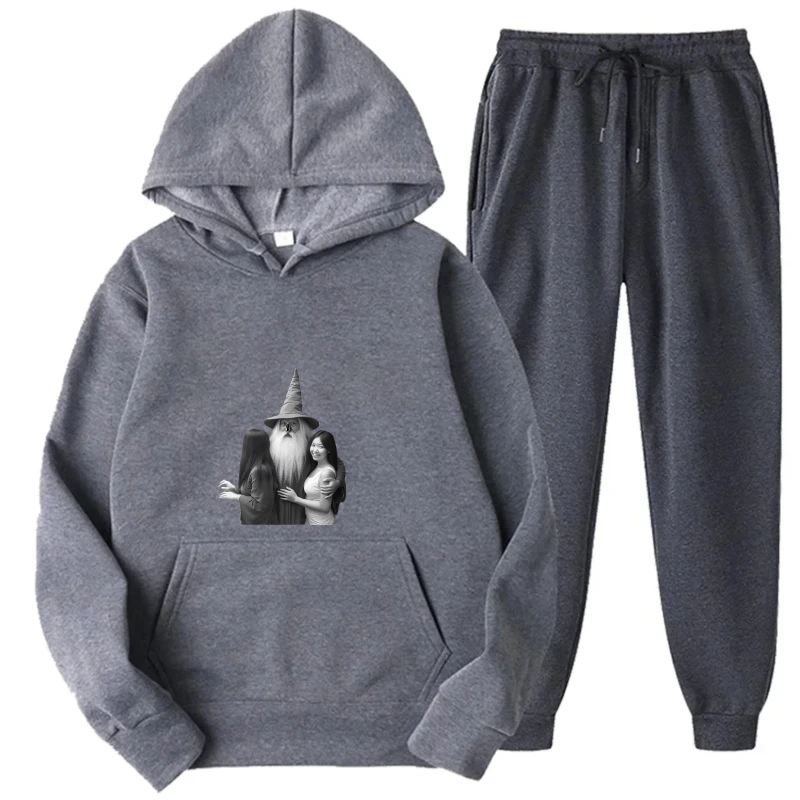 طقم هوديي رمادي عتيق كلاسيكي قديم سيارة طباعة البلوز والركض ملابس غير رسمية للرجال والنساء ملابس رياضية ترفيهية في الهواء الطلق #5