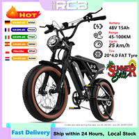RCB 20'' E Bike, Electric Mountain Bike for Adults, Commuting Electric Bike with Removable 48V 15Ah Battery, Range 45-100KM