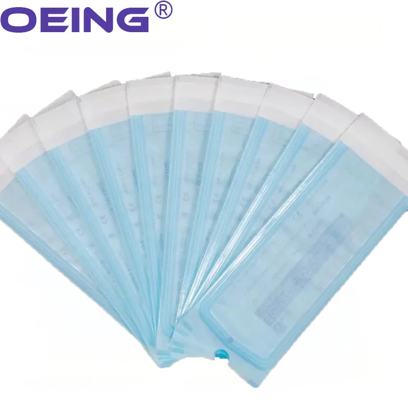 Dental Disposable Sterilisation Pouches Oral Instrument Packaging Self-Adhesive Pouches with Disposable Plastic Seals