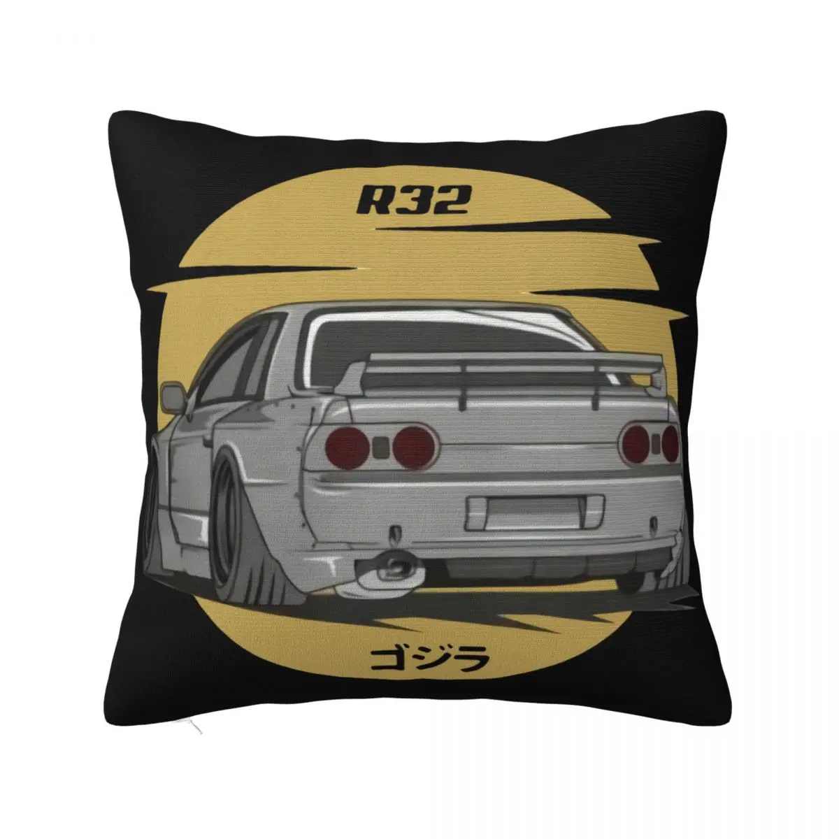 R32 Car Grey Legend Jdm Japanese Cars Sportcar Engine For Men Clothes Classic Pure Cotton Pillow Case