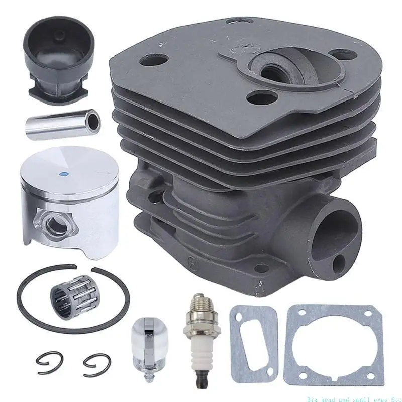 

581C 44MM Nikasil Plated Chainsaw Cylinder Piston Gasket Replacement Parts for 350 351 353 346XP with
