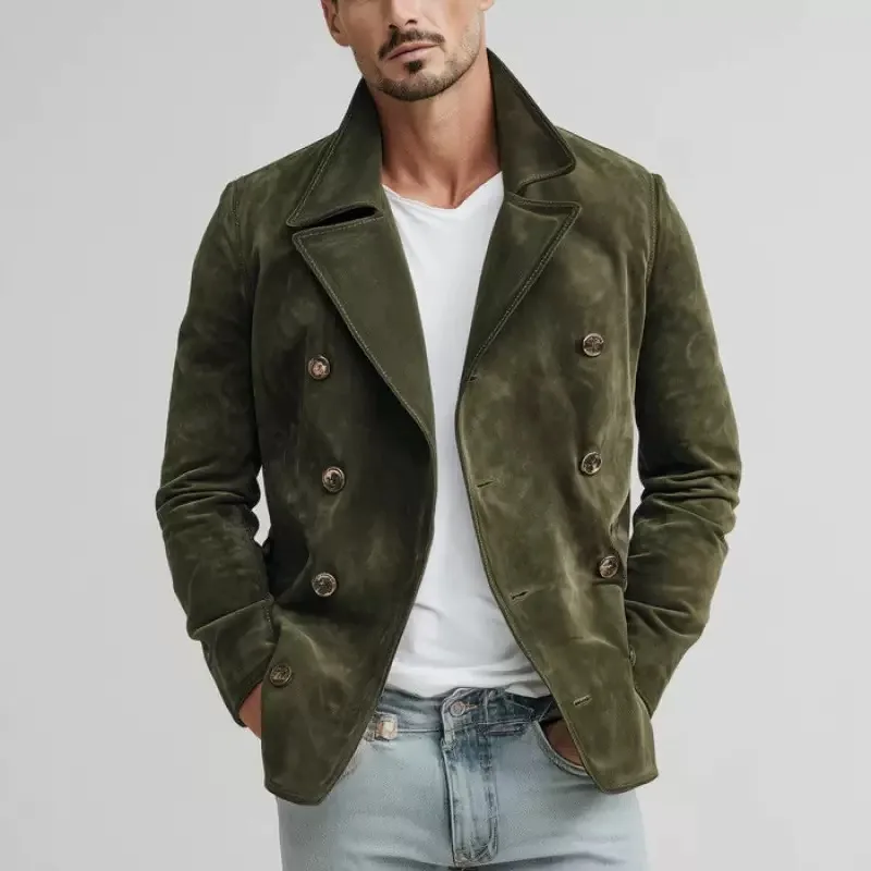 

Autumn and Spring New Fashion Solid Color American Vintage Workwear Jacket Men's Casual Loose Sports High Quality Outerwear