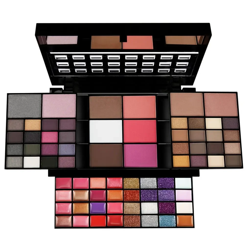 74 Color Makeup Gift Set for Women Full Kit All in One Make up Face Powder Eyeshadow Palette Lipstick Brushe Highlighter Bronzer