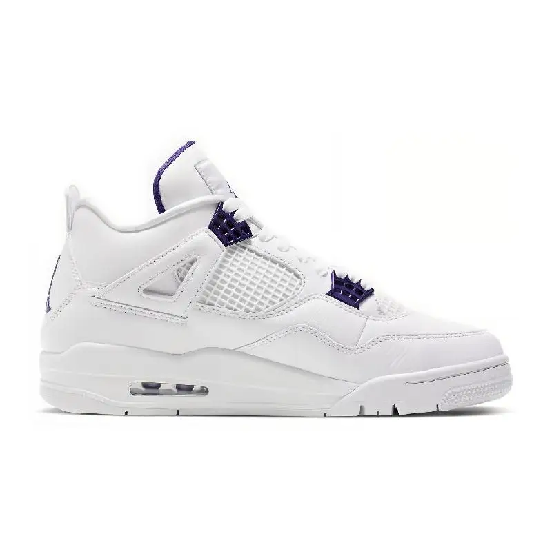 Nike Air Jordan 4 Retro 'Purple Metallic' Sneakers shoes CT8527-115