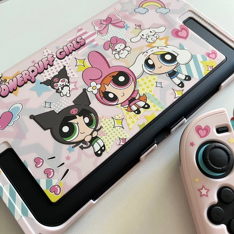 Bonito dos desenhos animados padrão personalizado interruptor 2 caso protetor minha melodia kuromi cinnamoroll anime periféricos para interruptor oled presente brinquedo