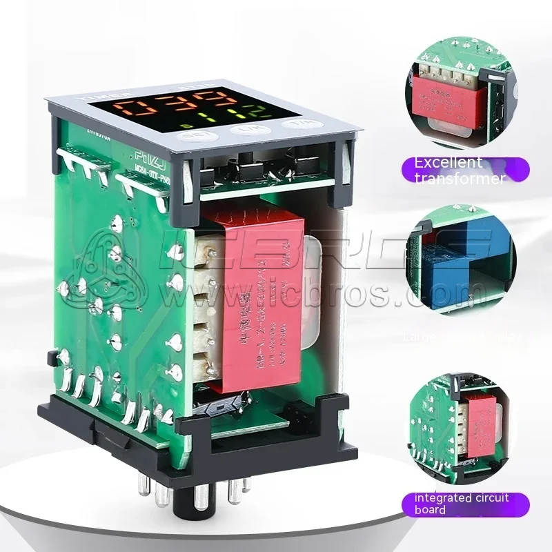 ST3P ST3P-AB CyCle Power On Delay Time Relay 12V24V Electronic Digital Display 220V Instead Of JSZ3 AH3