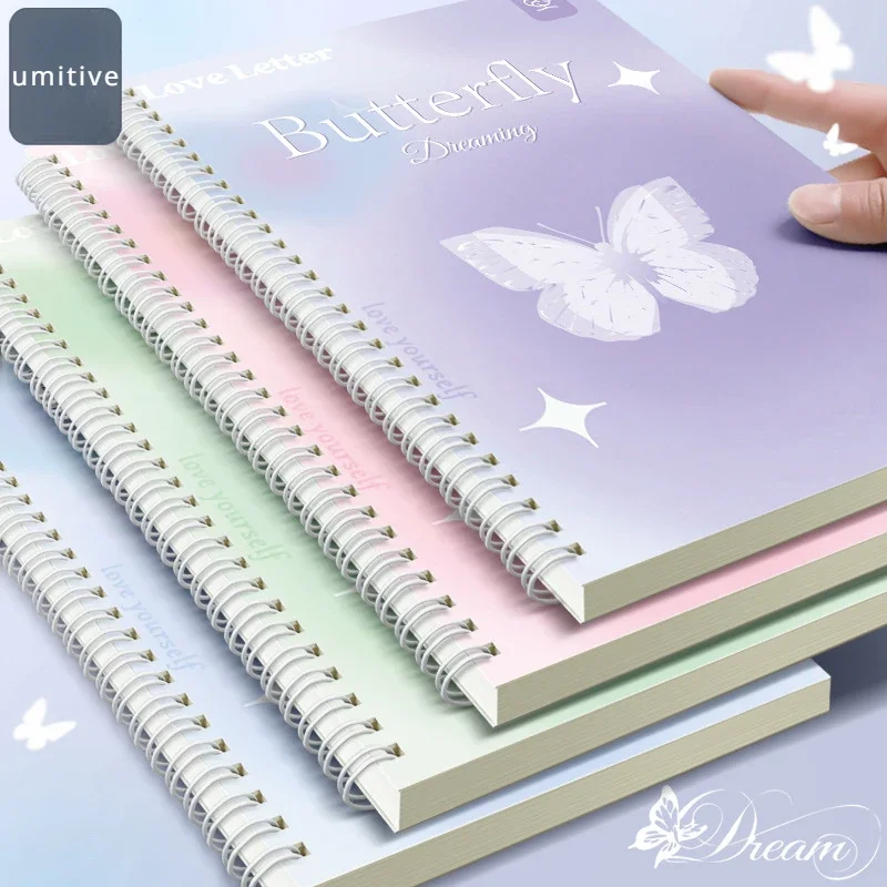 A5 Coil Notebook Simple and Beautiful Big Notebook Cute Coil Notebook journaling korean stationery notebooks for students