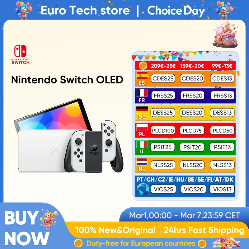 Nintendo Switch OLED: ¡OFERTA ÉPICA! Pantalla 7'' y Audio Mejorado