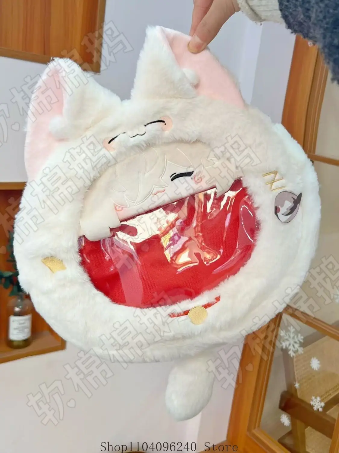 

Honkai: Star Rail Jing Yuan Прозрачная большая сумка-итабэг в мультяшном стиле, рюкзак, сумка через плечо, сумка для хранения и демонстрации