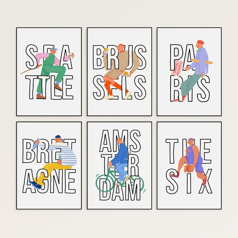 Beirut سلسلة السفر ملصق طباعة قماش الفن صور المنزل لغرفة المعيشة وغرفة النوم جدار ديكور حديث اللوحة بدون إطار