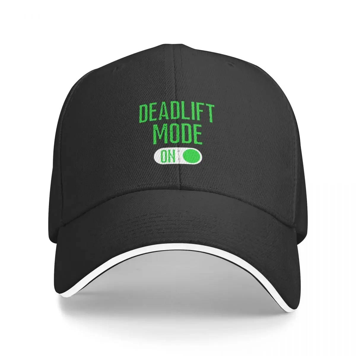 

Deadlift Mode On Green Text Baseball Cap Ball Cap Military Tactical Cap New In Hat Mountaineering Men's Luxury Women's