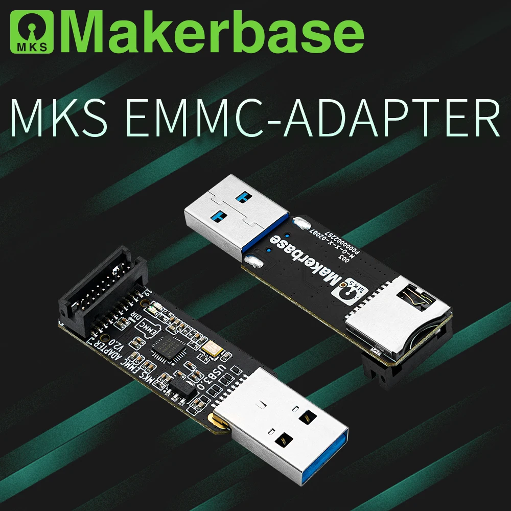 Makerbase MKS EMMC-ADAPTER V2 및 EMMC32GB USB 3.0 리더, MKS EMMC 모듈 마이크로 SD TF 카드, MKS Pi MKS SKIPR