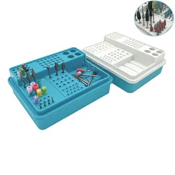 Dental Endo Box Multi-functional Placement Case Plastic Disinfection Holder for RA/FG/RA Carbide Diamond Burs