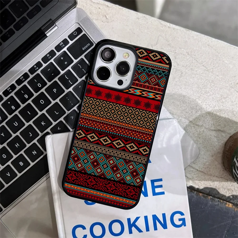 Persian Carpet Tile Floral Art Phone Case Strong Magnetic For IPhone 15 14 13 Pro Max 11 12 Mini Alex Mirror For Magsafe