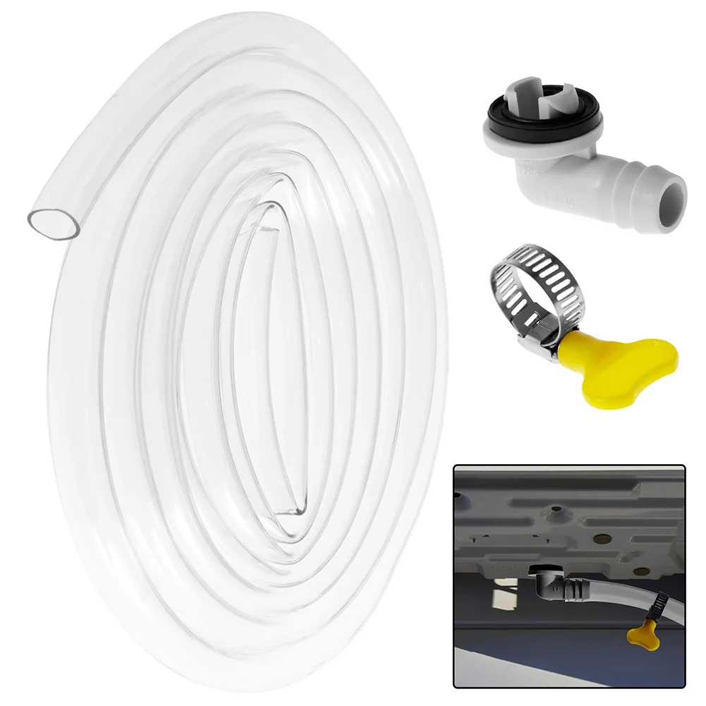 Air Conditioner Drain Hose 15mm Flexible Air Conditioner Drain Pipe Repair Tool Quick Connector Fittings