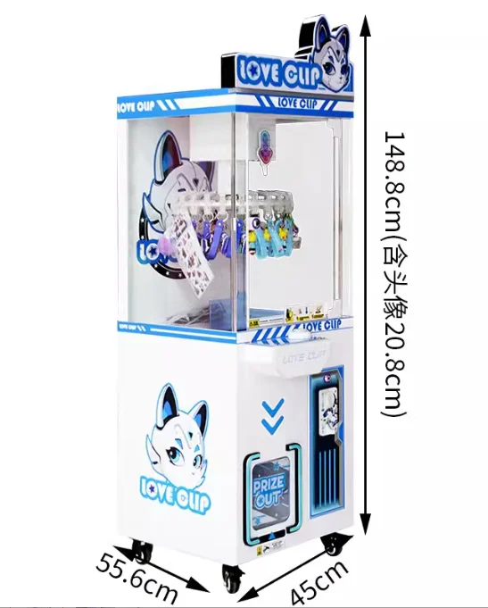 Coin Operated Lucky Doll Machine Toy for Kidsc Claw Clamps Prize clip prize gift machines