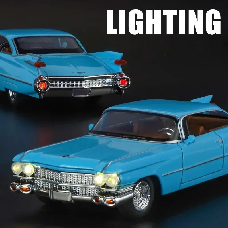 دييكاست 1/32 Eldorado Biarritz سبيكة نموذج سيارة مع ضوء الصوت دييكاست لعبة المركبات الأطفال الصبي هدية عيد ميلاد ديكور المنزل