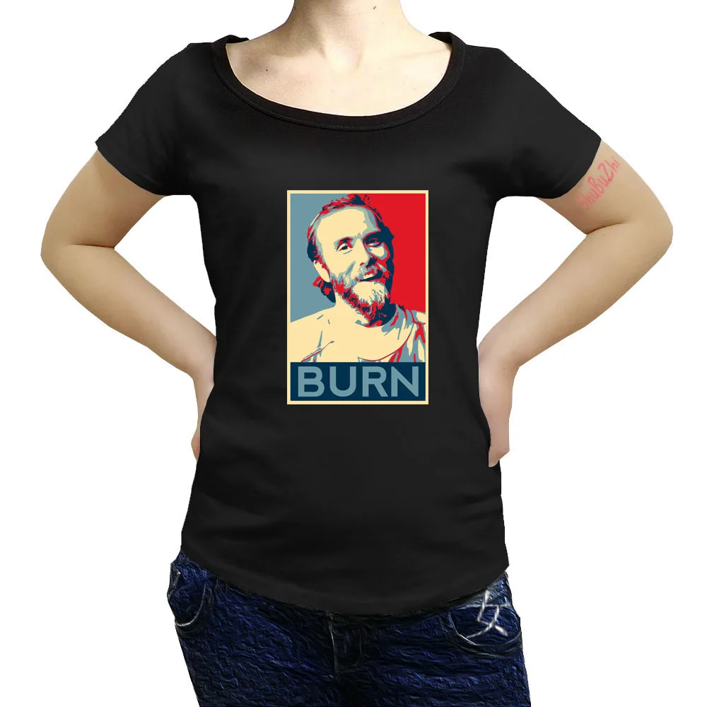 Burzum T-Shirt Varg Vikernes - BURN Basic T Shirt Casual T-Shirts Graphic Summer women Short Sleeve 100 Cotton Tee Shirt sbz8469