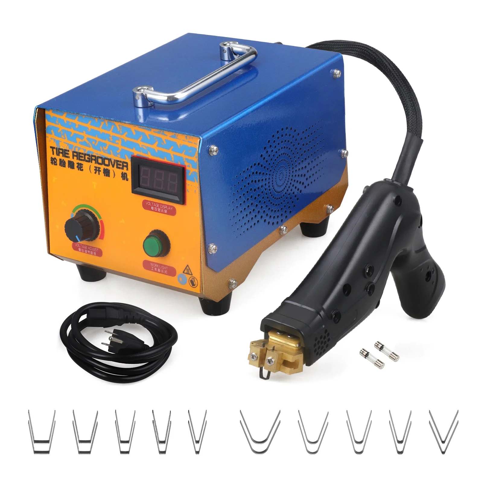 1KW Digital Tire Regroover Tire Rubber Engraving Machine Truck Car Rubber Tyres Grooving Electric Rubber Cutting Power Machine