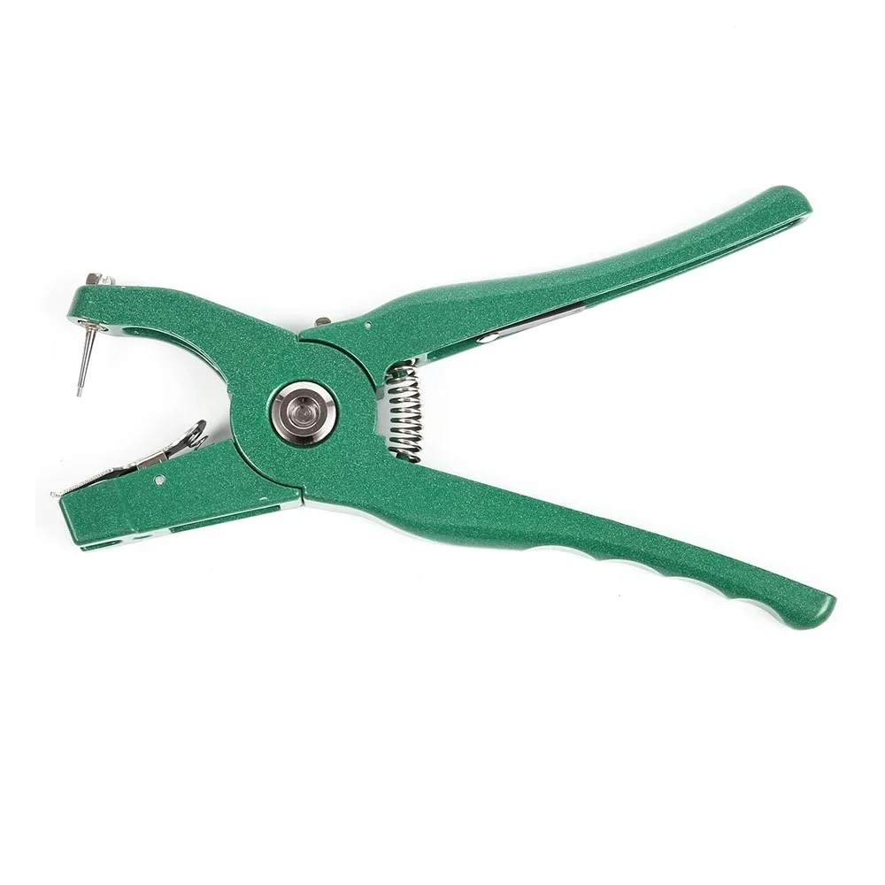 Pinze per etichette auricolari per bestiame Dispositivo di controllo Pinze per spine per orecchie in metallo Pigne Mucca Pecora Coniglio Identificazione degli animali Forniture per l'allevamento