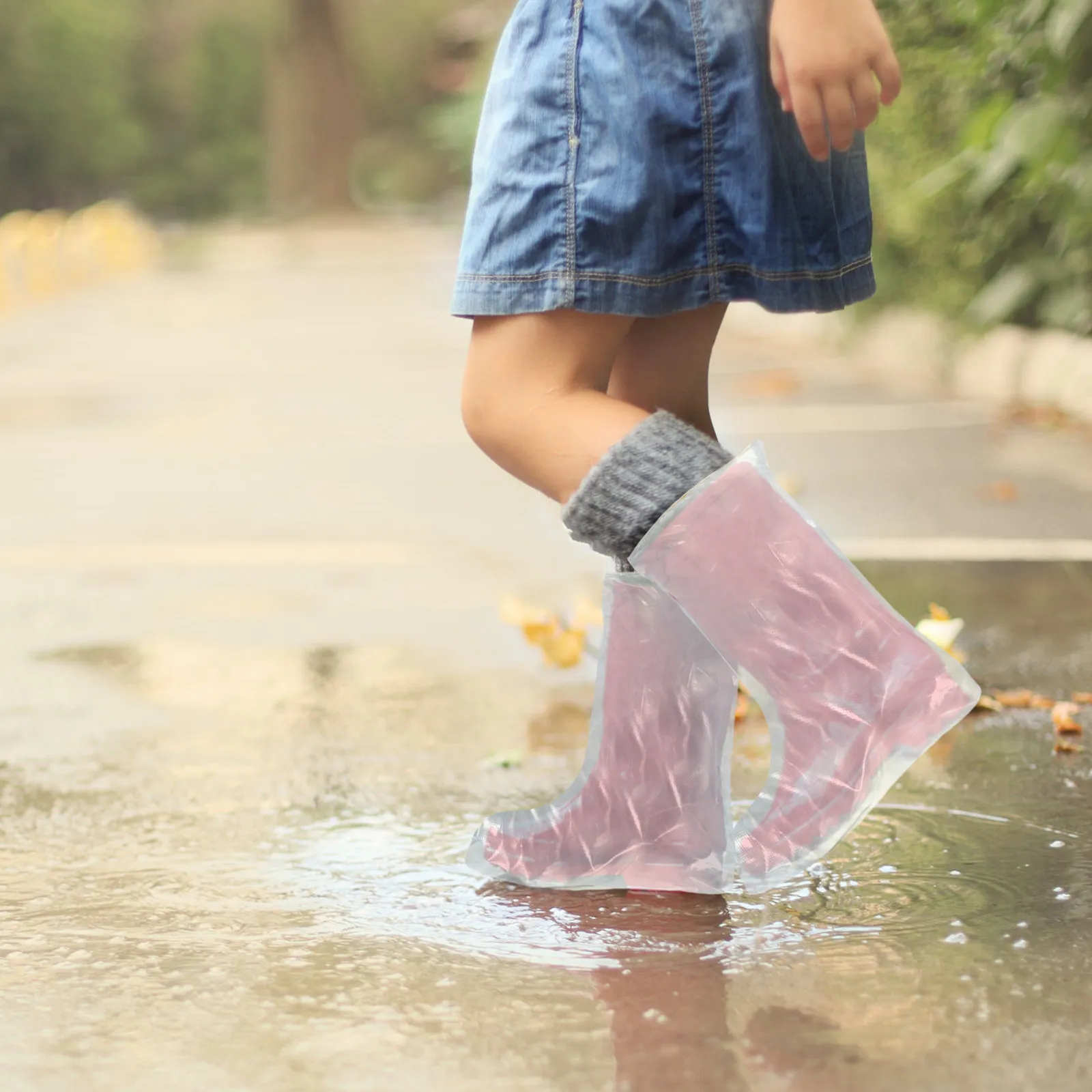 

50 шт. высококачественных водонепроницаемых бахил для обуви, надежно фиксирующиеся, сохраняющие обувь чистой в дождливую погоду, одноразовые дождевые бахилы для обуви