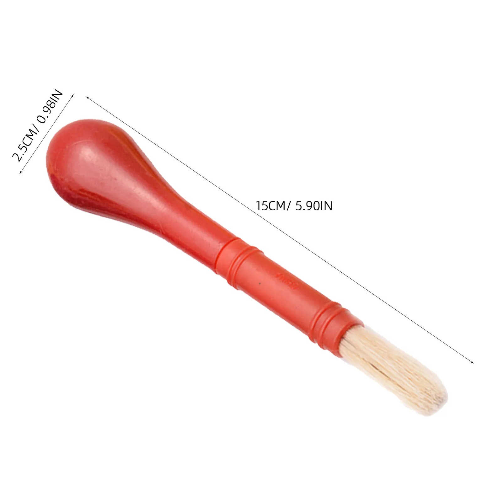 4Pcs Painting Brush Set Red Yellow Blue Green Nylon Bristles Plastic Handle Safe Lightweight for Graffiti DIY Craft