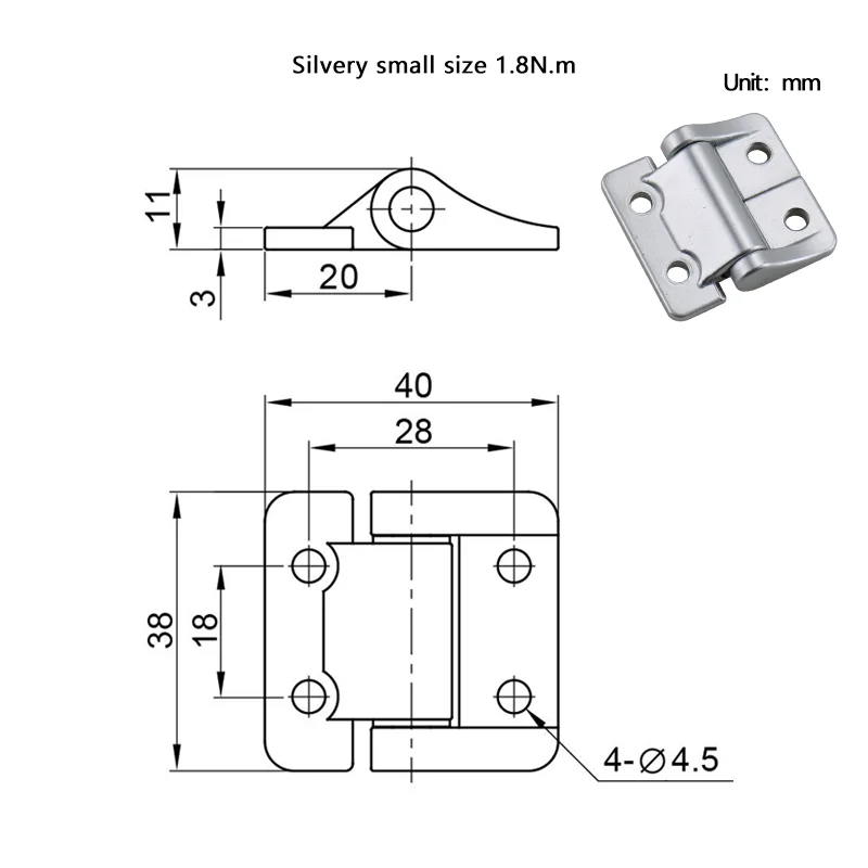1 stks Zinklegering of Aluminium Constante Koppel Scharnier met Elke Stop Demping As Ingeindustriële Apparatuur Scharnier