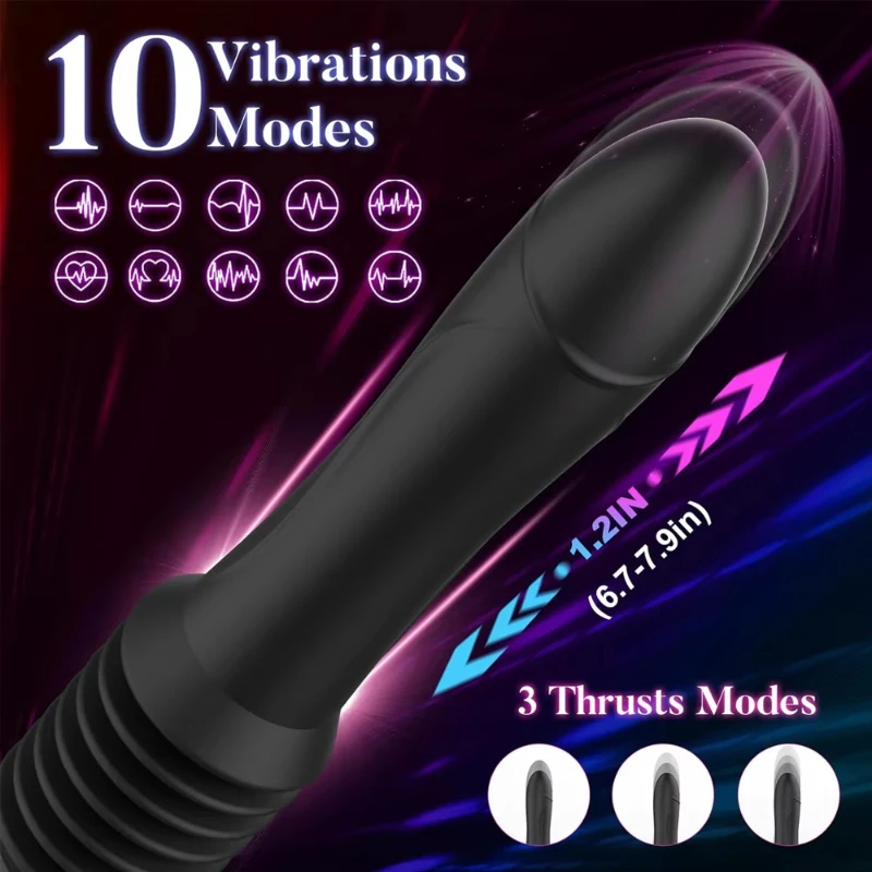 Sex Machine Thrusting Big Dildo Vibrator Vaginal G Spot Automatic Up Down Massager Retractable Pussy Adults Sex Toys for Women - Image 4