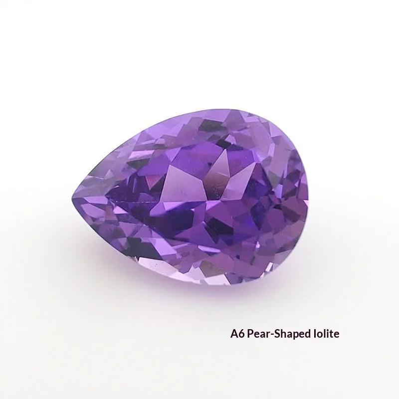 Wholesale Lab Grown Purple Sapphire Pear Shape & Drop Cut High Quality Gemstone Direct Supply for Jewelry Making