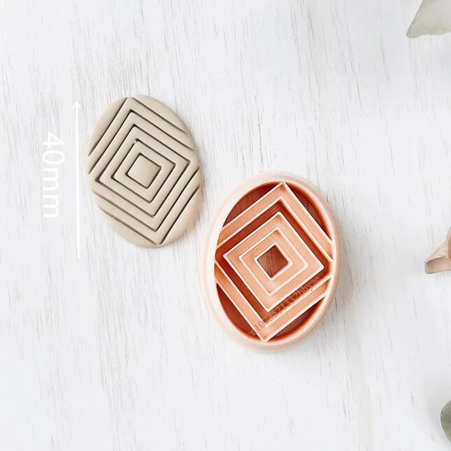 Abstract Symmetry Polymer Clay Cutters for Earrings