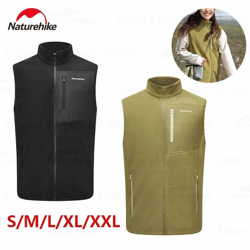 

Naturehike Winter Sleeveless Vest Heated Jacket Outdoor Camping Climb Hiking Warm Polar Fleece Liner Fleece Inner Wear Clothing