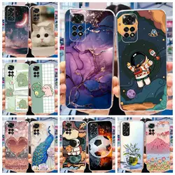 For Xiaomi Redmi Note 11 Pro Case Fashion Painted Cover For Redmi Note 11S 4G Phone Cases For Redmi Note 11 Pro Plus Soft Fundas
