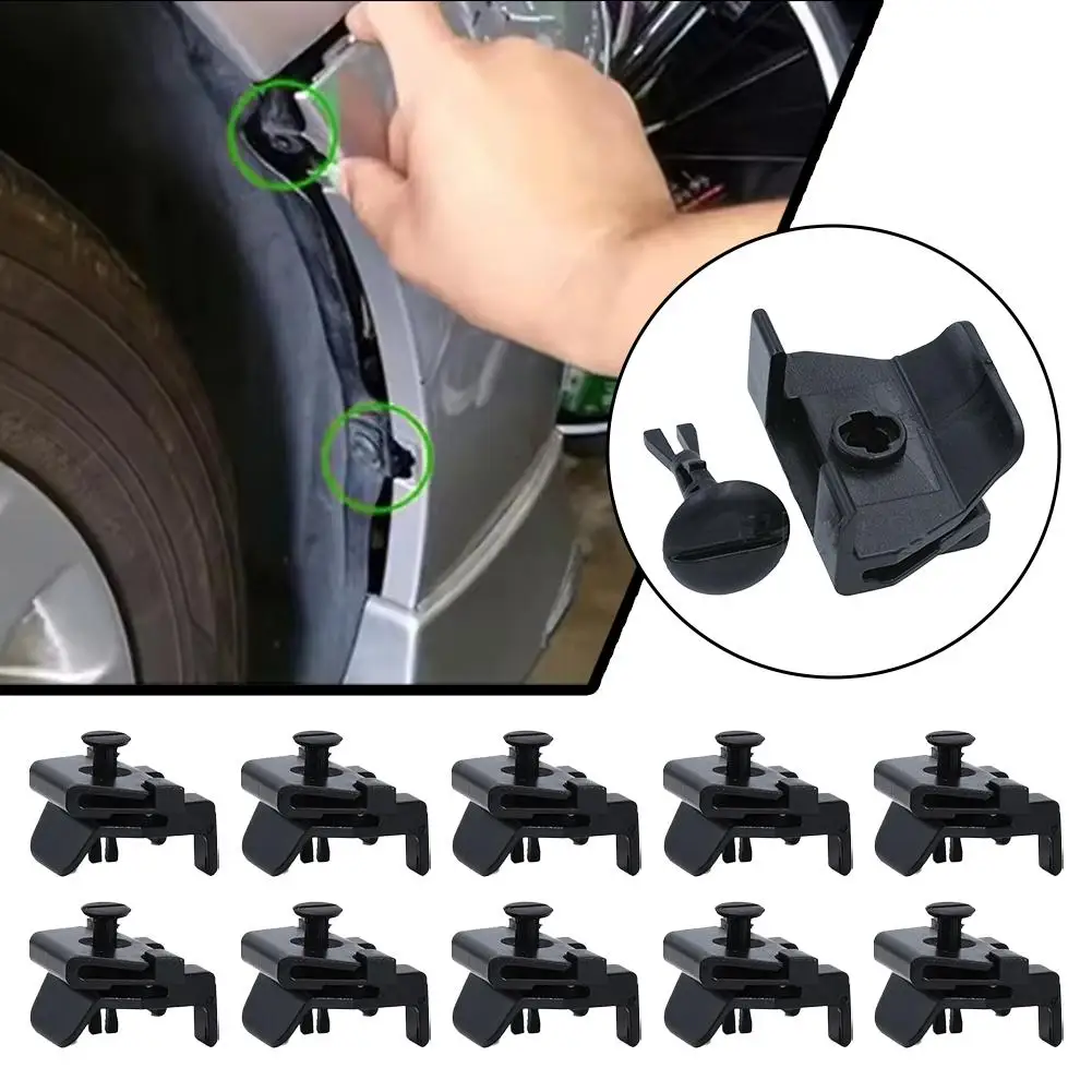 10 piezas para Toyota y Honda, clip de parachoques para revestimiento de guardabarros 53879-58010, retén de sujeción tipo empuje, remaches de plástico para reparación de carrocería automotriz